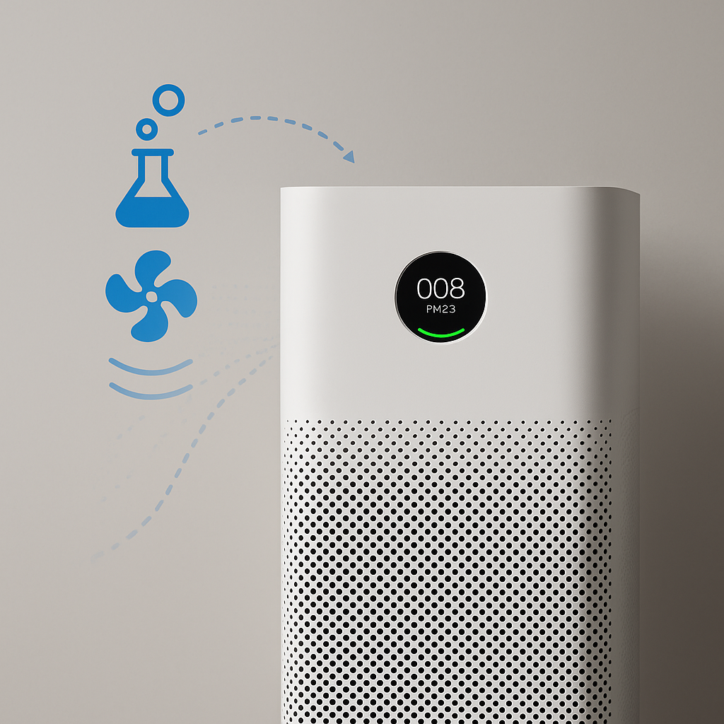Smart Air Purifier with sensors